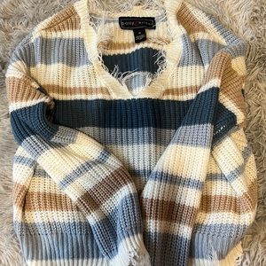 Cute frilly Polly Esther sweater
